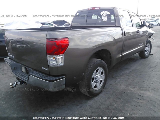 5TFUM5F18DX045672 - 2013 TOYOTA TUNDRA DOUBLE CAB SR5 BEIGE photo 4