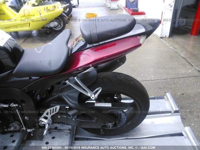 JS1GR7KA862100616 - 2006 SUZUKI GSX-R750 K6 RED photo 6