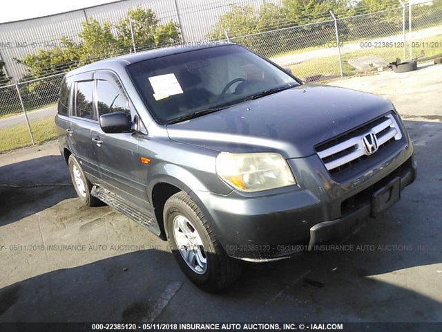 5FNYF28146B048847 - 2006 HONDA PILOT LX GRAY photo 1