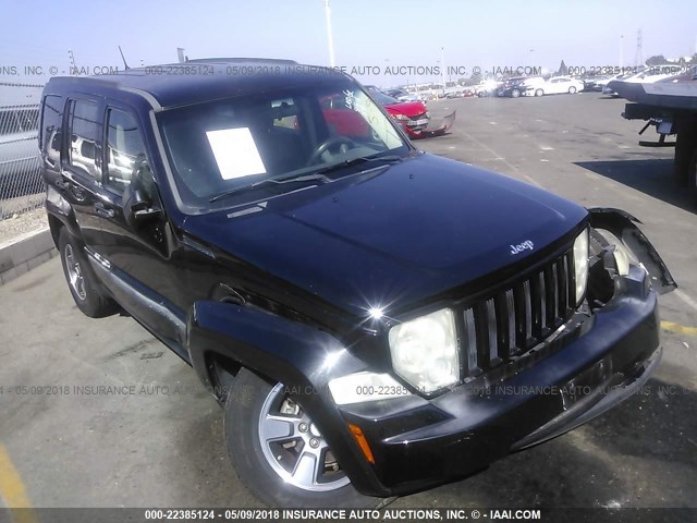 1J8GP28K68W243423 - 2008 JEEP LIBERTY SPORT 黑色 照片 1