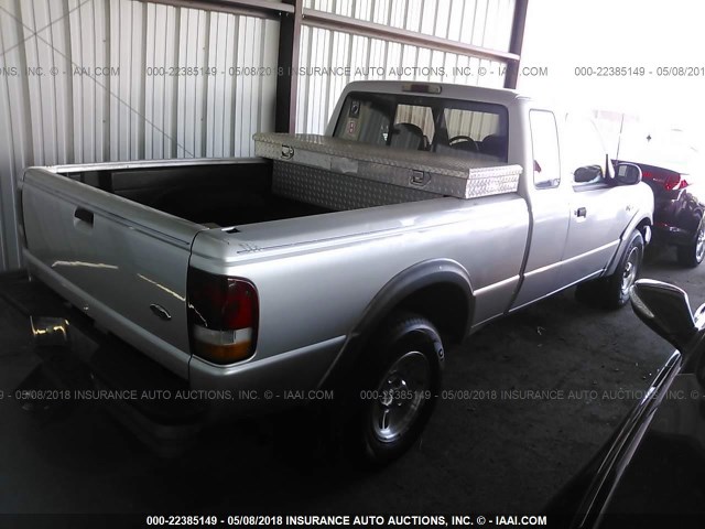 1FTCR15X8TPA05733 - 1996 FORD RANGER SUPER CAB SILVER photo 4