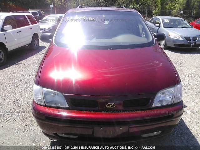 1GHDX03E7YD274797 - 2000 OLDSMOBILE SILHOUETTE MAROON photo 6