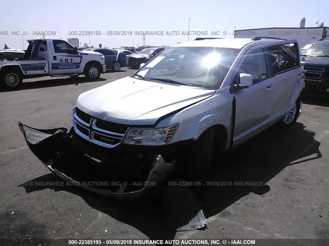 3C4PDCBB5DT665391 - 2013 DODGE JOURNEY SXT SILVER photo 2