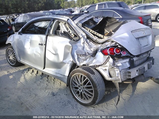 JTKDE167780226117 - 2008 TOYOTA SCION TC SILVER photo 3