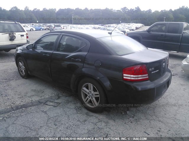 1B3LC56K68N103210 - 2008 DODGE AVENGER SXT BLACK photo 3