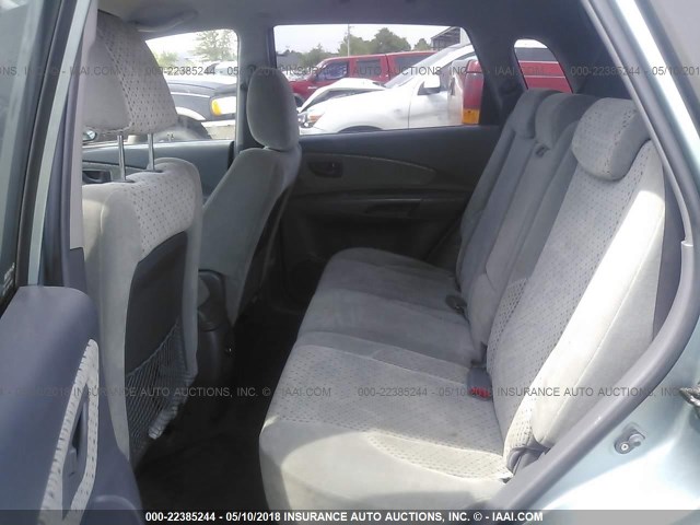 KM8JN72D45U210238 - 2005 HYUNDAI TUCSON GLS/LX BLUE photo 8