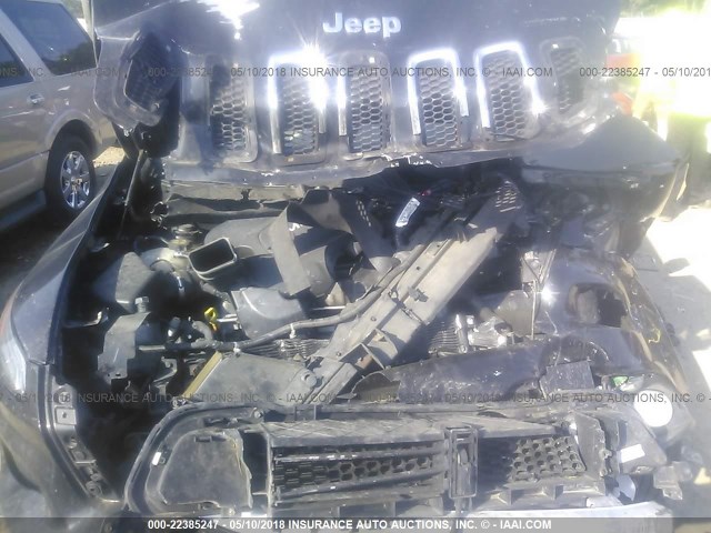 1C4PJMCB6EW201941 - 2014 JEEP CHEROKEE LATITUDE BLACK photo 10