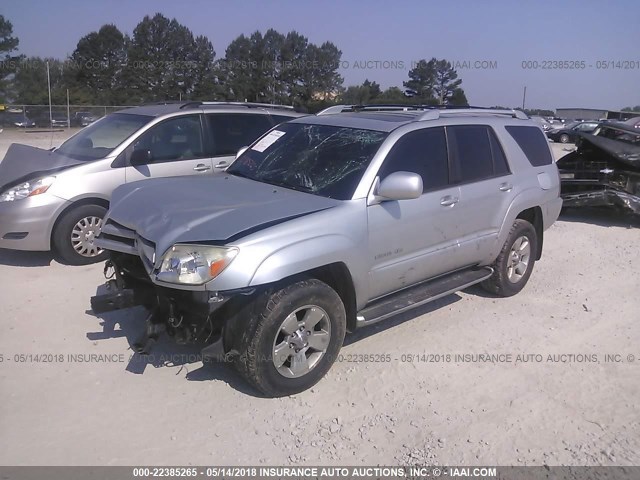 JTEBT17RX30026695 - 2003 TOYOTA 4RUNNER LIMITED SILVER photo 2