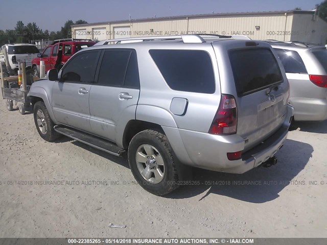 JTEBT17RX30026695 - 2003 TOYOTA 4RUNNER LIMITED SILVER photo 3