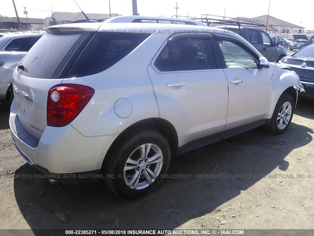 2GNFLGE55C6350886 - 2012 CHEVROLET EQUINOX LTZ SILVER photo 4