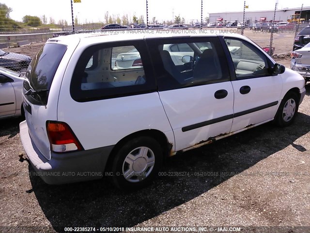 2FTZA54431BB34516 - 2001 FORD WINDSTAR WHITE photo 4