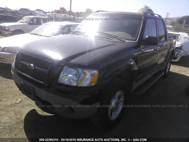 1FMZU77E52UB84588 - 2002 FORD EXPLORER SPORT TR  BLACK photo 2