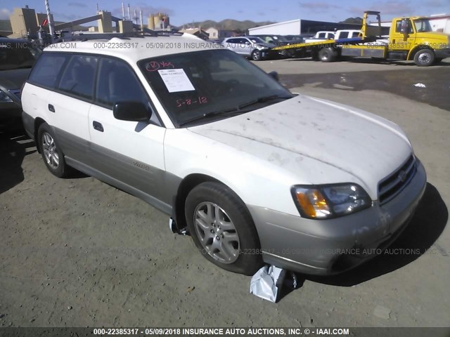 4S3BH665XY7670942 - 2000 SUBARU LEGACY OUTBACK WHITE photo 6