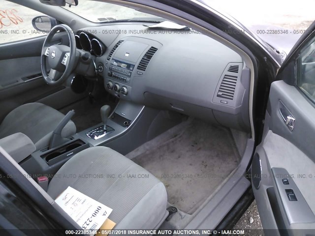 1N4AL11D65C257873 - 2005 NISSAN ALTIMA S/SL BLACK photo 5