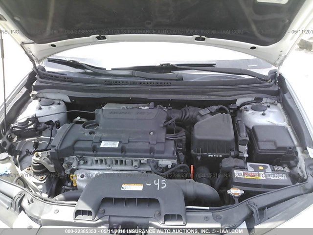 KMHDU46D39U688956 - 2009 HYUNDAI ELANTRA GLS/SE SILVER photo 10