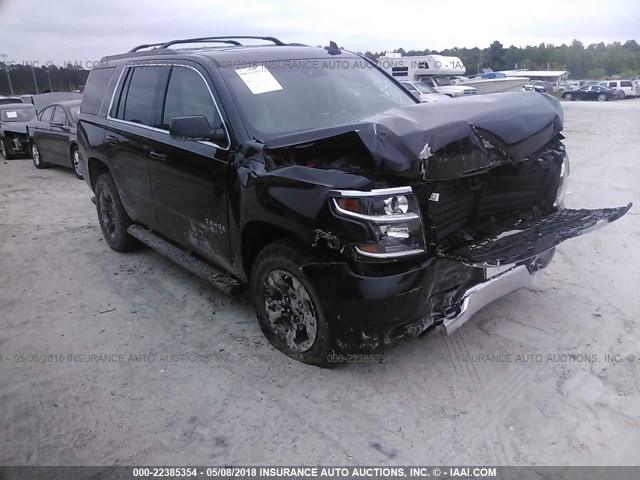 1GNSKBKC9HR208317 - 2017 CHEVROLET TAHOE K1500 LT BLACK photo 1