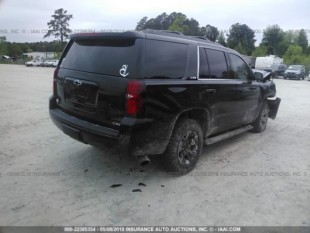 1GNSKBKC9HR208317 - 2017 CHEVROLET TAHOE K1500 LT BLACK photo 4