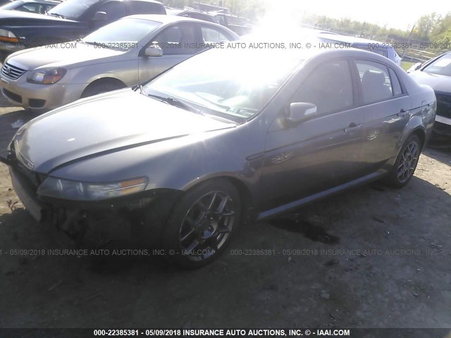 19UUA76568A041413 - 2008 ACURA TL TYPE S GRAY photo 2