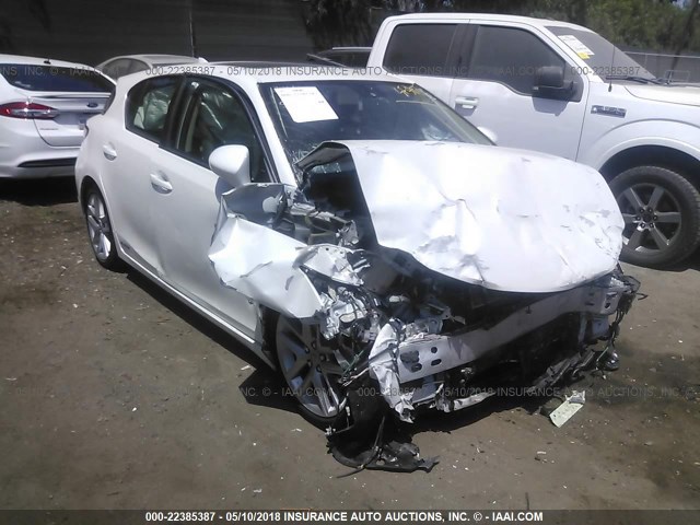 JTHKD5BH0F2226337 - 2015 LEXUS CT 200 WHITE photo 1