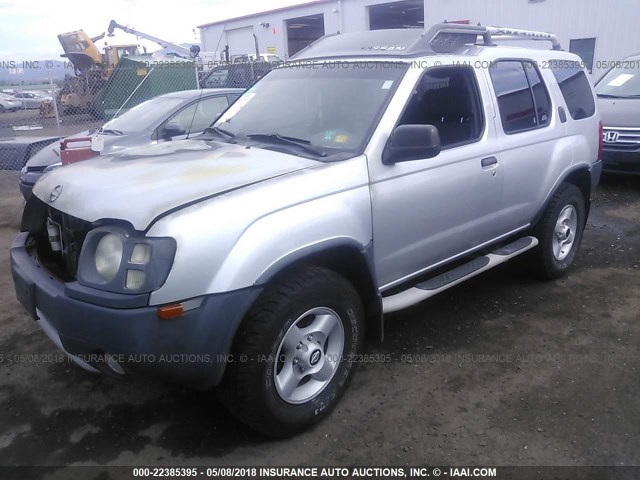 5N1ED28Y62C556536 - 2002 NISSAN XTERRA XE/SE SILVER photo 2