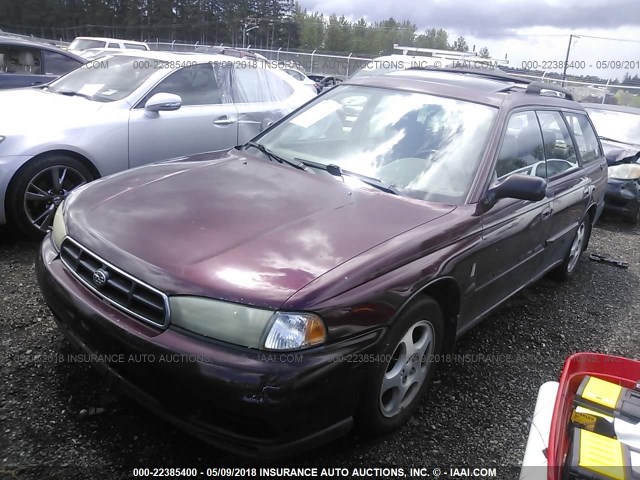 4S3BK4353X7303339 - 1999 SUBARU LEGACY L/30TH ANNIVERSARY L MAROON photo 2
