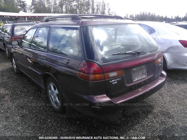 4S3BK4353X7303339 - 1999 SUBARU LEGACY L/30TH ANNIVERSARY L MAROON photo 3