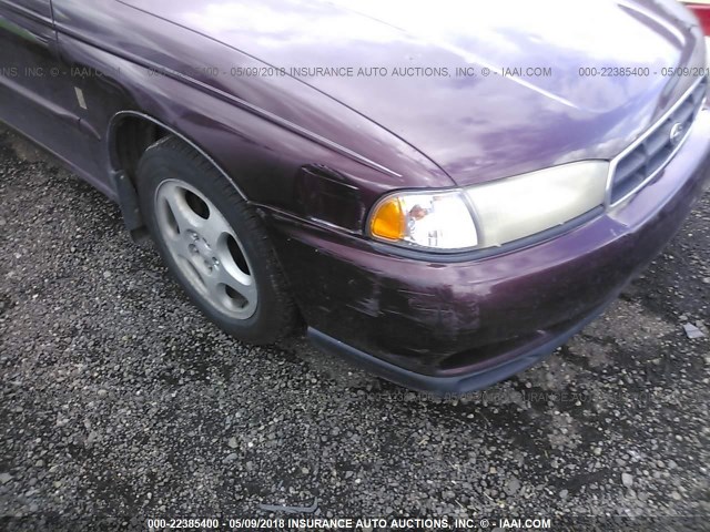 4S3BK4353X7303339 - 1999 SUBARU LEGACY L/30TH ANNIVERSARY L MAROON photo 6