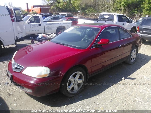 19UYA42641A028180 - 2001 ACURA 3.2CL TYPE-S RED photo 2