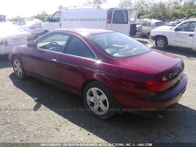 19UYA42641A028180 - 2001 ACURA 3.2CL TYPE-S RED photo 3