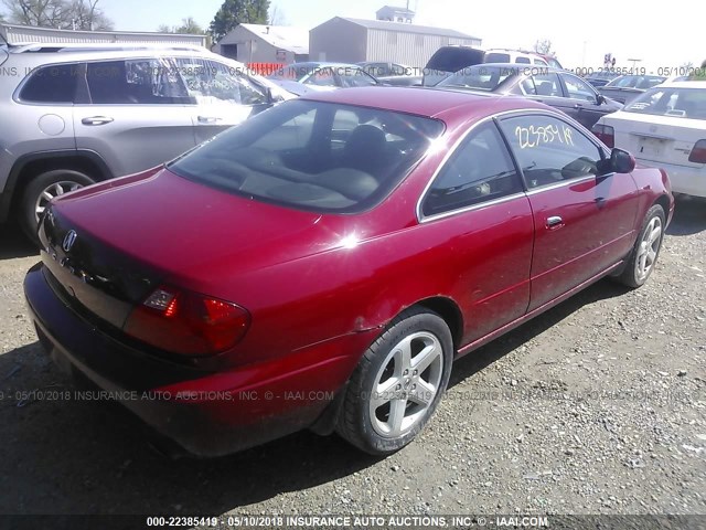 19UYA42641A028180 - 2001 ACURA 3.2CL TYPE-S RED photo 4