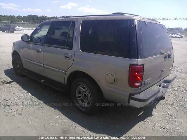 1FMRU15L72LA57751 - 2002 FORD EXPEDITION XLT ოქროსფერი ფოტო 3