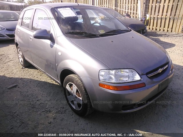 KL1TD66648B036216 - 2008 CHEVROLET AVEO LS GRAY photo 1