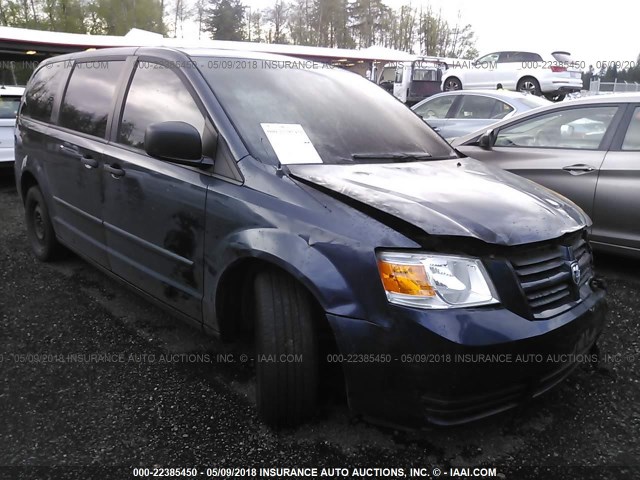 2D8HN44H18R664712 - 2008 DODGE GRAND CARAVAN SE BLUE photo 1