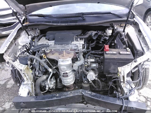 4T4BF1FK1ER345853 - 2014 TOYOTA CAMRY L/SE/LE/XLE ვერცხლისფერი ფოტო 10