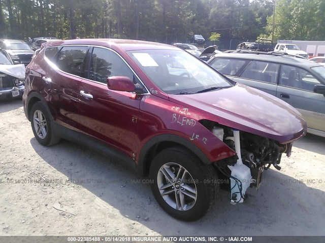 5XYZT3LB2HG449151 - 2017 HYUNDAI SANTA FE SPORT  RED photo 1