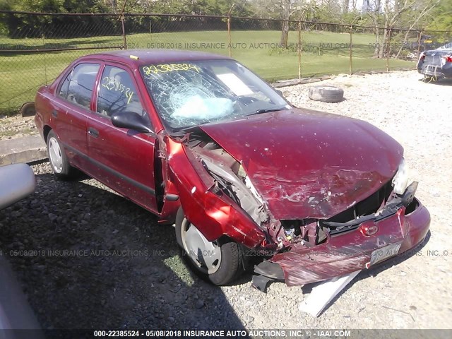 1Y1SK52821Z439132 - 2001 CHEVROLET GEO PRIZM LSI RED photo 1