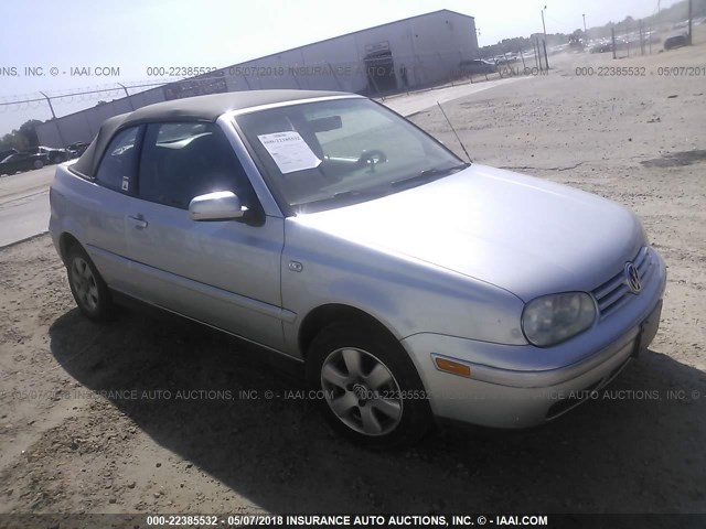 3VWDC21V72M810737 - 2002 VOLKSWAGEN CABRIO GLX 银色 照片 1