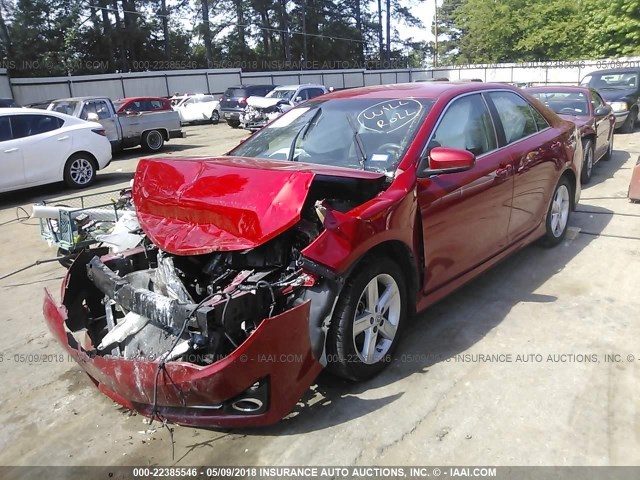 4T1BF1FK3DU724670 - 2013 TOYOTA CAMRY L/SE/LE/XLE 红色 照片 2