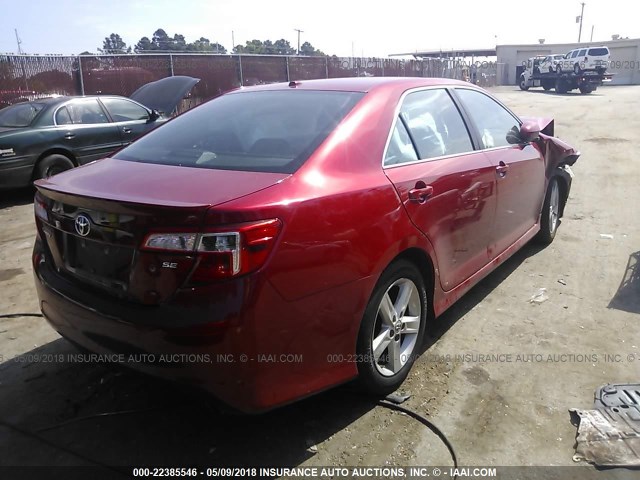 4T1BF1FK3DU724670 - 2013 TOYOTA CAMRY L/SE/LE/XLE 红色 照片 4