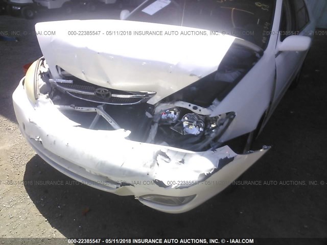 JTDBE32K740283691 - 2004 TOYOTA CAMRY LE/XLE Սպիտակ լուսանկար 6