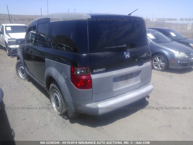 5J6YH18374L006571 - 2004 HONDA ELEMENT LX BLACK photo 3