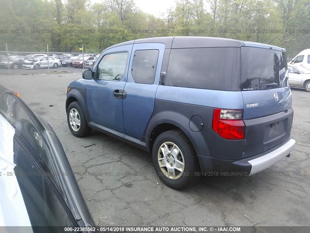 5J6YH28358L015068 - 2008 HONDA ELEMENT LX BLUE photo 3