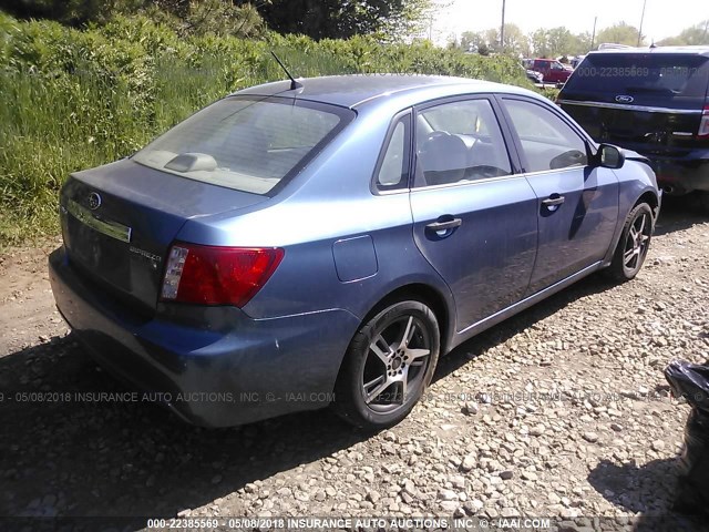 JF1GE61628G528430 - 2008 SUBARU IMPREZA 2.5I Light Blue photo 4