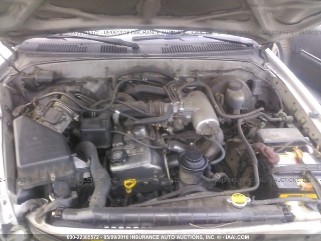 5TEGM92N42Z109001 - 2002 TOYOTA TACOMA DOUBLE CAB PRERUNNER GRAY photo 10