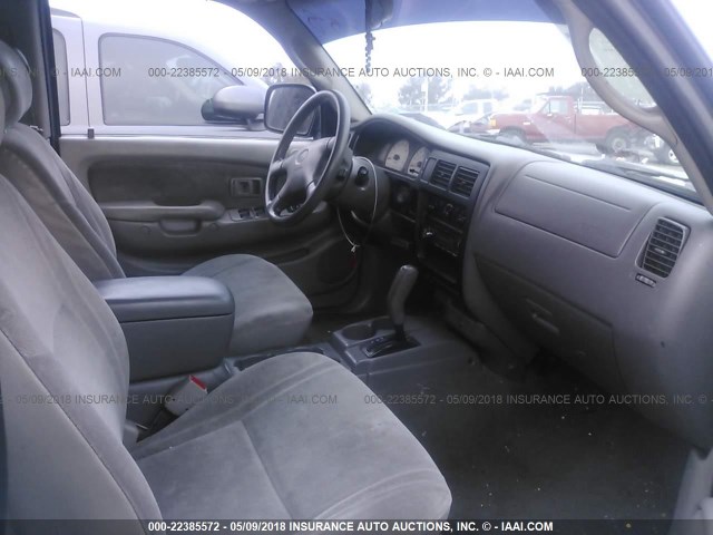 5TEGM92N42Z109001 - 2002 TOYOTA TACOMA DOUBLE CAB PRERUNNER GRAY photo 5