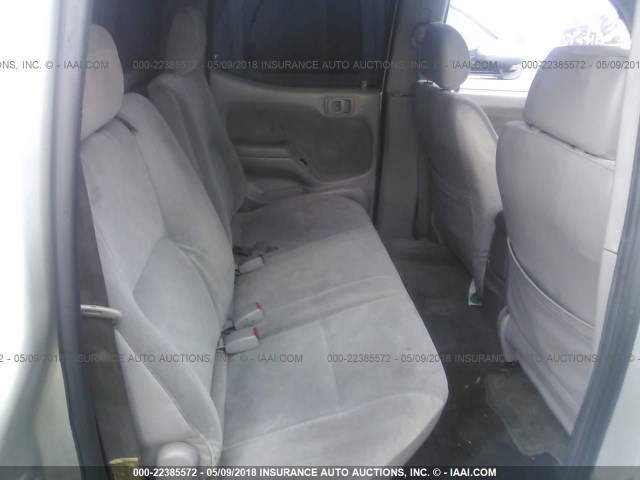 5TEGM92N42Z109001 - 2002 TOYOTA TACOMA DOUBLE CAB PRERUNNER GRAY photo 8
