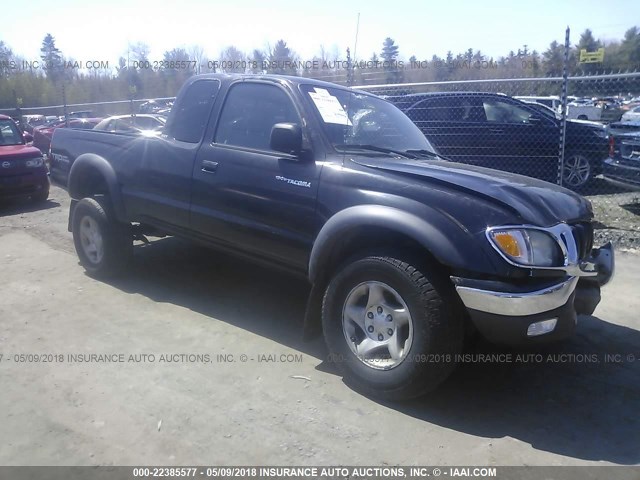 5TEWN72N63Z155900 - 2003 TOYOTA TACOMA XTRACAB BLACK photo 1