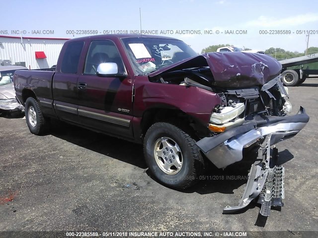 2GCEK19V121336221 - 2002 CHEVROLET SILVERADO K1500 MAROON photo 1