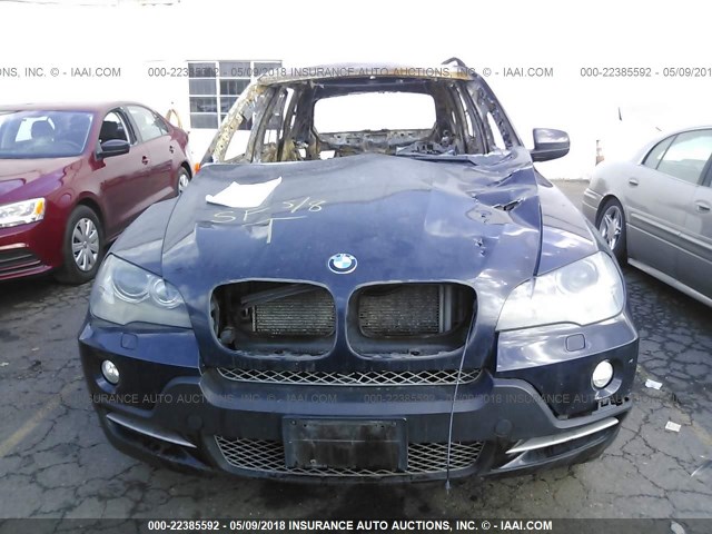 5UXFE835X7LZ40444 - 2007 BMW X5 4.8I BLACK photo 6