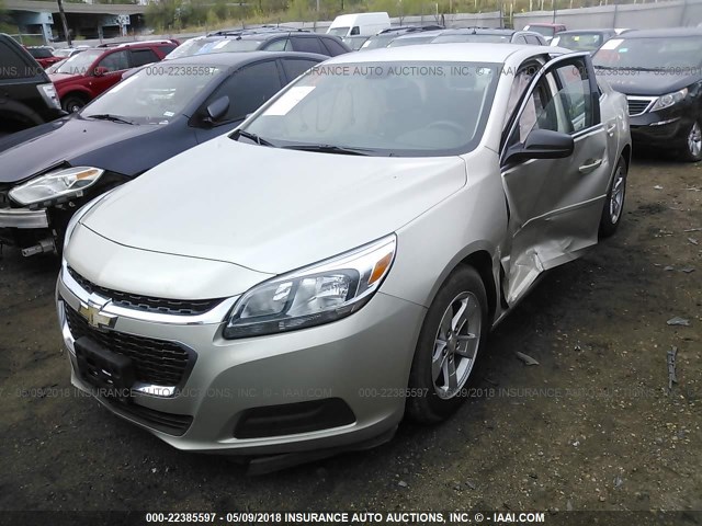 1G11B5SL7FF344801 - 2015 CHEVROLET MALIBU LS GOLD photo 2
